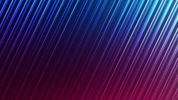 Neon abstract lines design on gradient background.