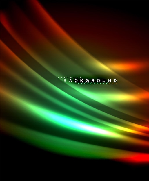 Neon glowing techno lines hitech futuristic abstract background template with square shapes