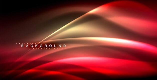 neon glowing wave magic energy and light motion background