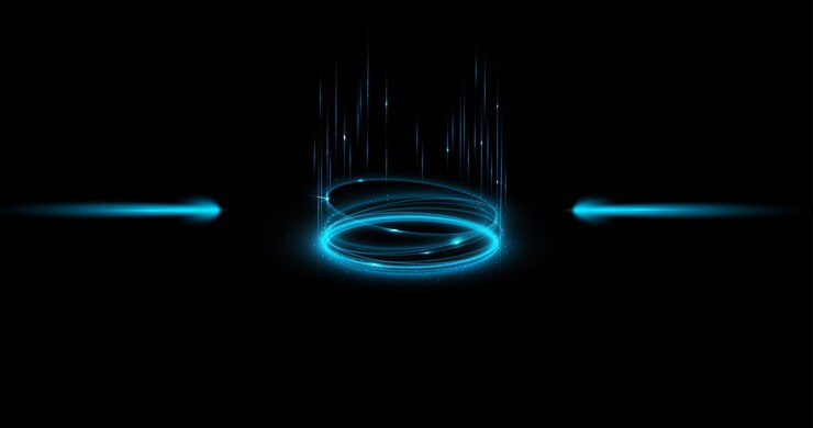 neon wave and linespectrum light background