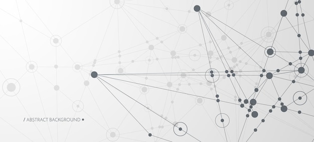 Network background connections with points lines and people icons vector illustration