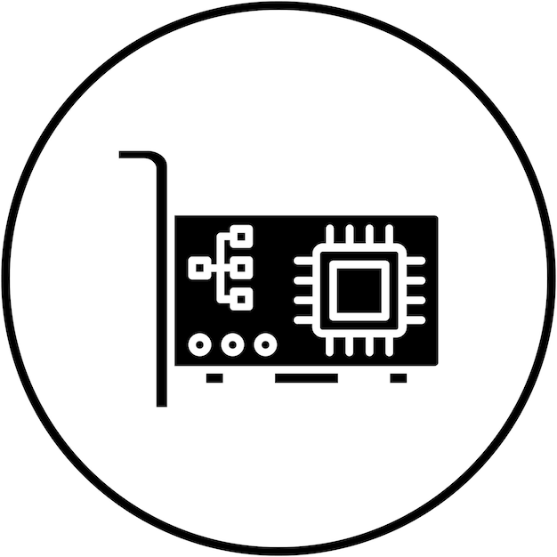 Network Interface Card vector icon Can be used for Computer and Hardware iconset