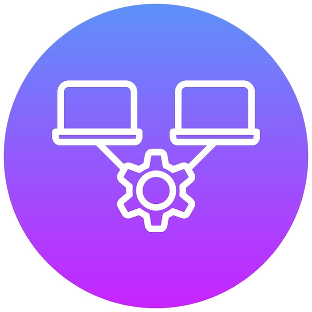 network optimization vector icon illustration of networking iconset