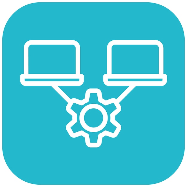 network optimization vector icon illustration of networking iconset