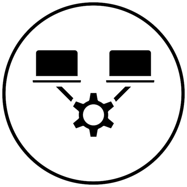 network optimization vector icon illustration of networking iconset