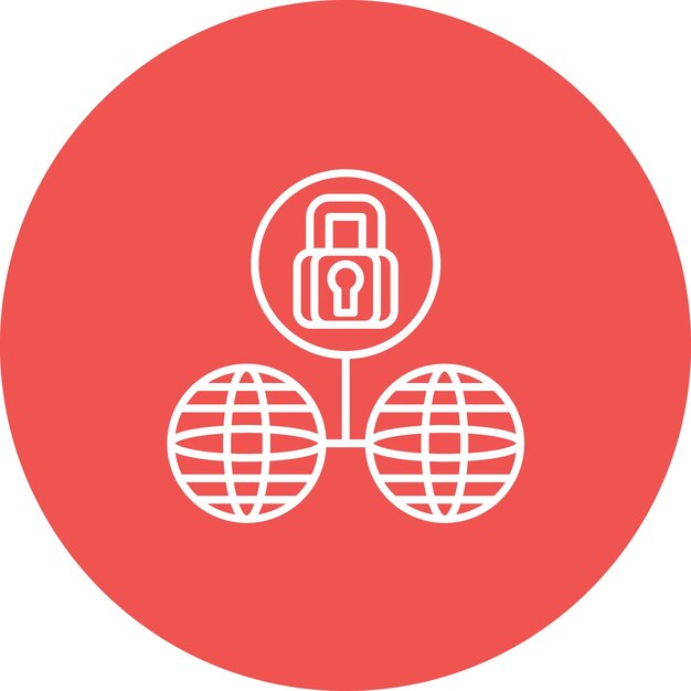 network security icon vector image can be used for web hosting