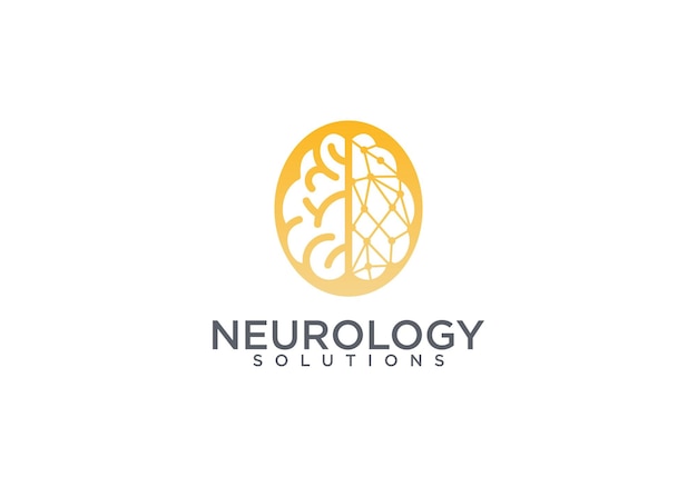 neuro solution logo design template