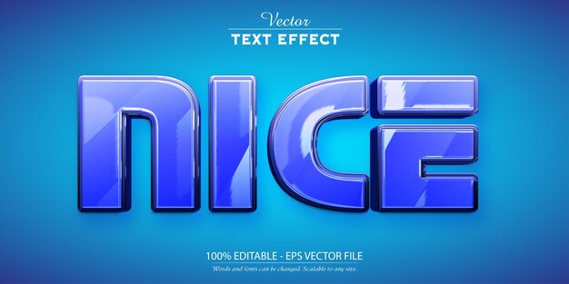 Nice text effect editable cartoon text style