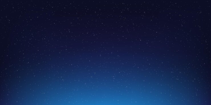 Night blue light stars on sky space background vector
