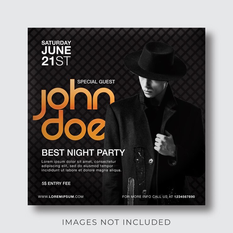 night club party banner