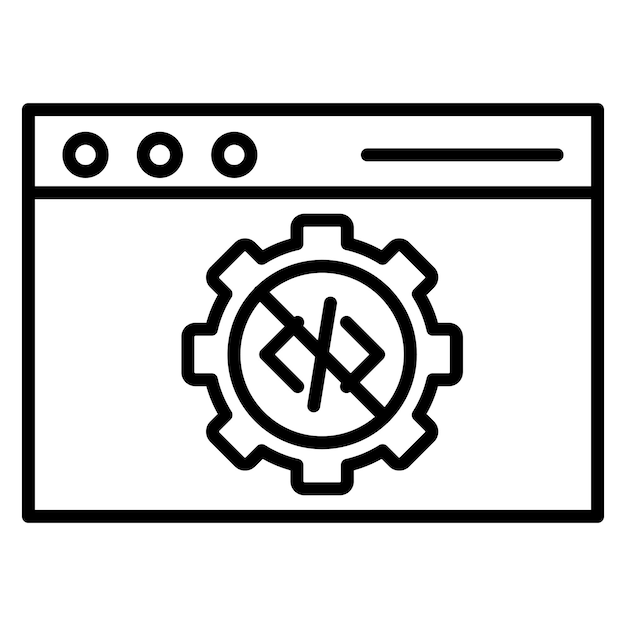 no code vector icon can be used for no code iconset