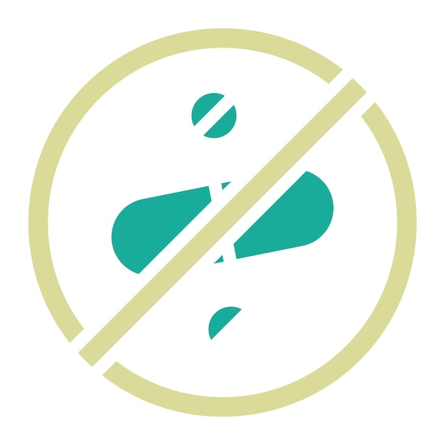 No Drugs vector icon illustration of Immigration iconset