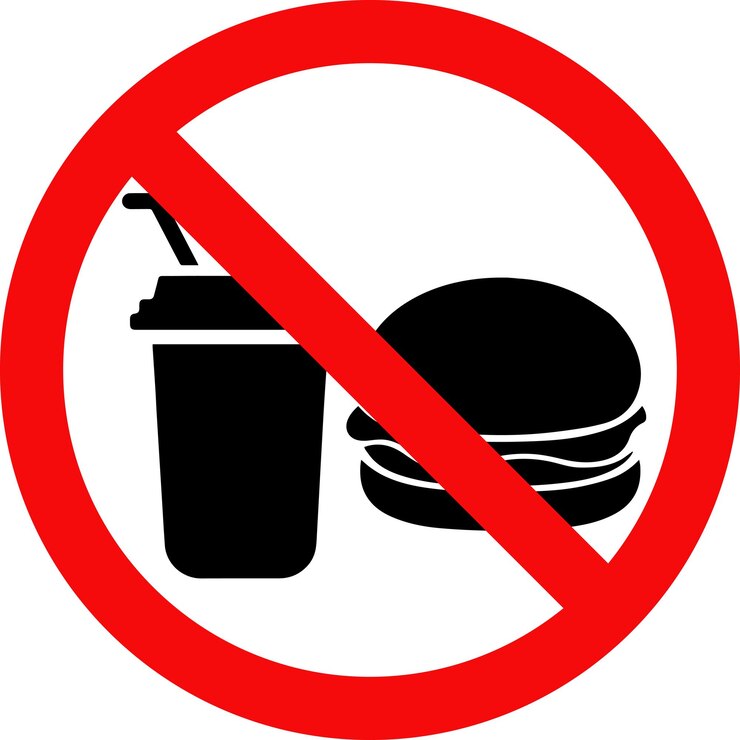 No Eating Sign Eating and drinking Prohibited