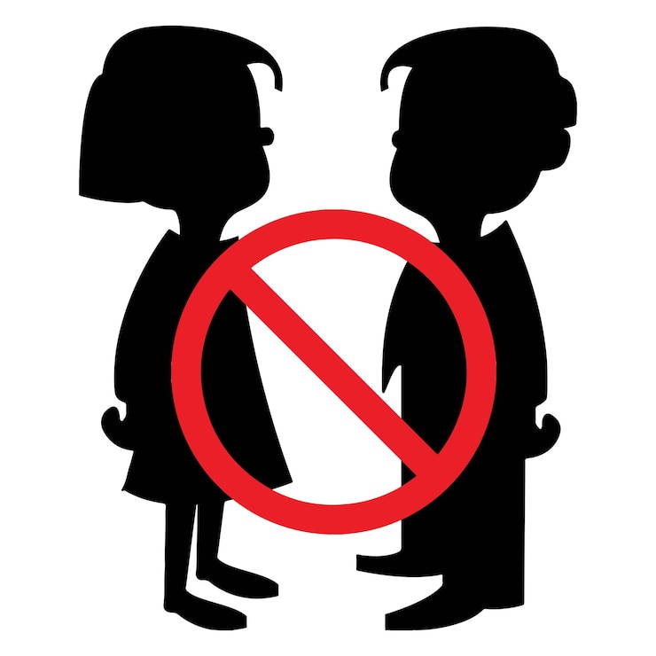 Vector no girlfriend boyfriend vector design logo