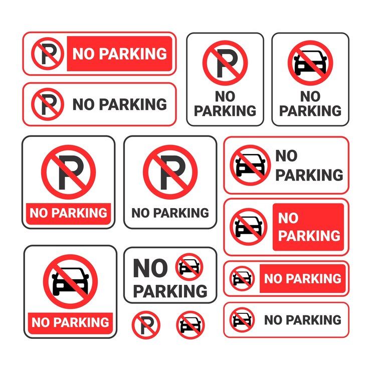 No Parking Signs Collection