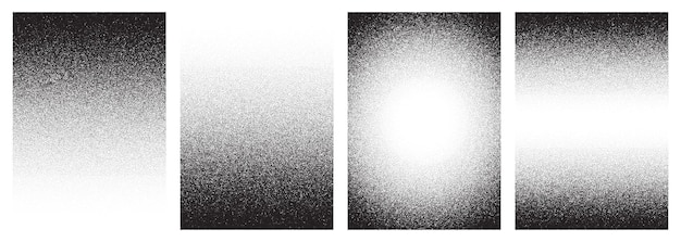 Noise grain background pointillism dots gradient or dotwork pattern vector stipple effect