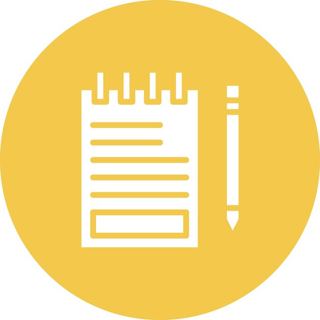 Notes vector icon illustration of Research and Science iconset