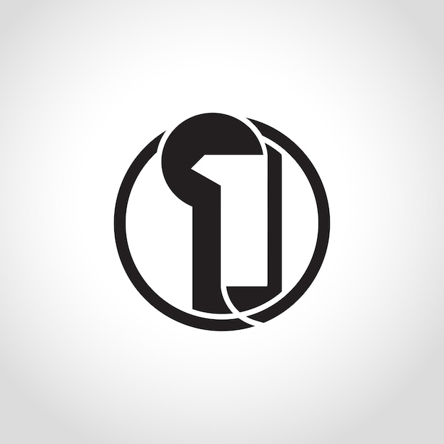 Number 1 Symbol logo template vector design