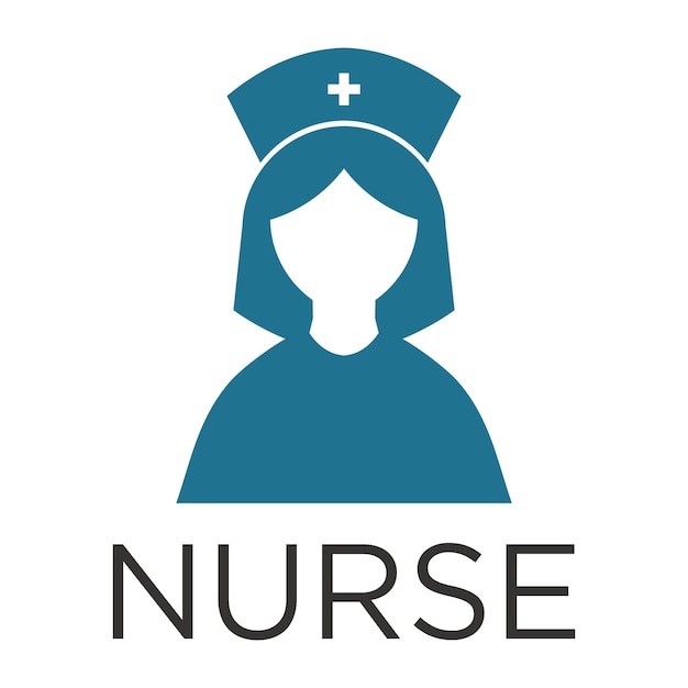 Nurse icon vector logo design