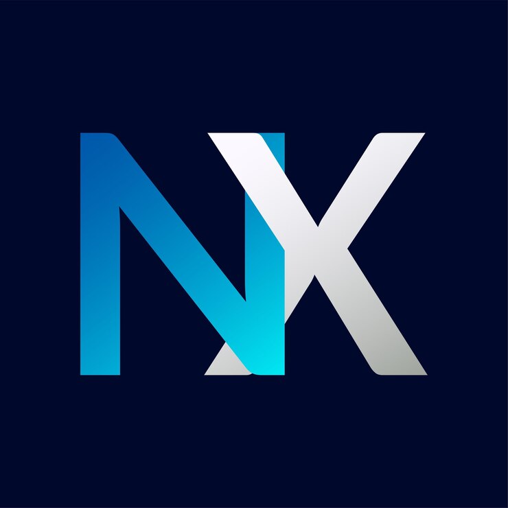 Vector nx letter logo template illustration design