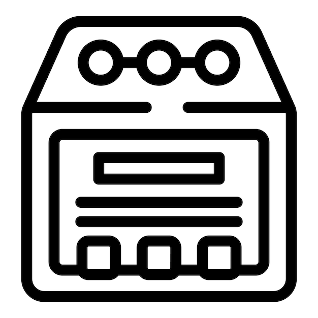 Odor control toilet filler icon outline vector Scented animal waste substance
