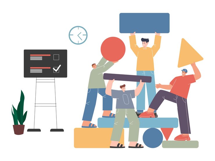 Vector office fun having fun enjoying day happy joyful chilling out workplace happiness design icon