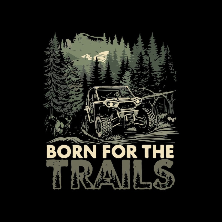 Vector offroad adventure t shirt design