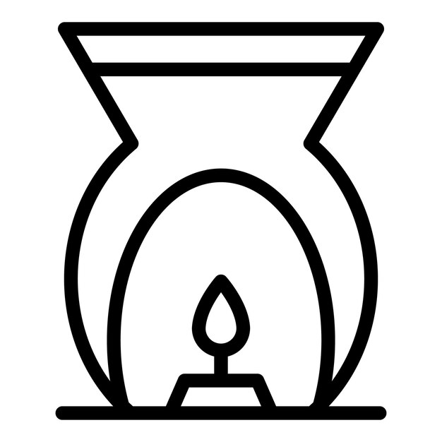 Oil diffuser icon Outline oil diffuser vector icon for web design isolated on white background