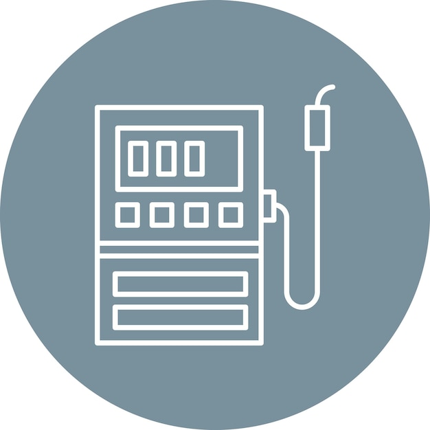 oil pump vector illustration style