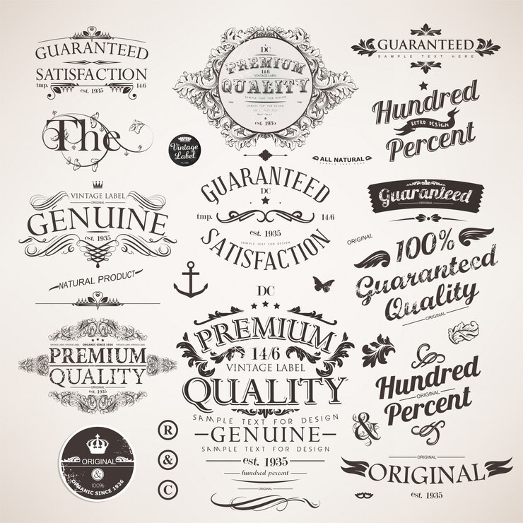 Vector old book set type classic
