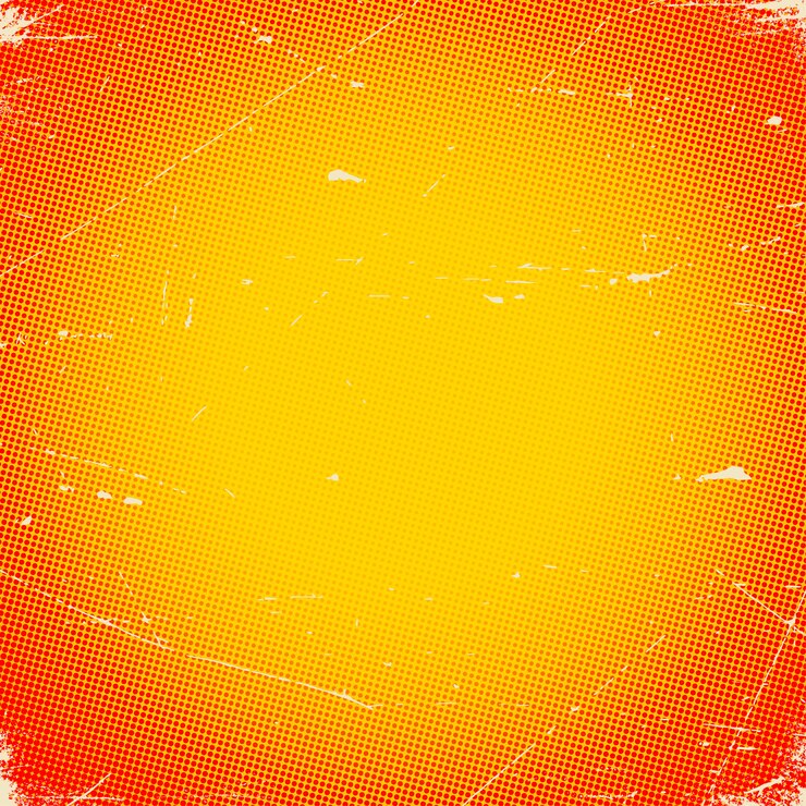 Vector old scratched background with halftone gradient