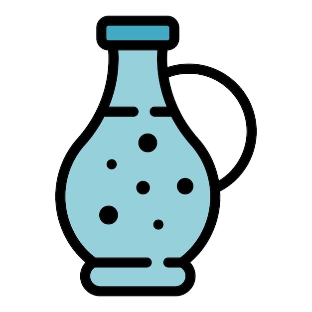 Olive oil icon Outline olive oil vector icon color flat isolated