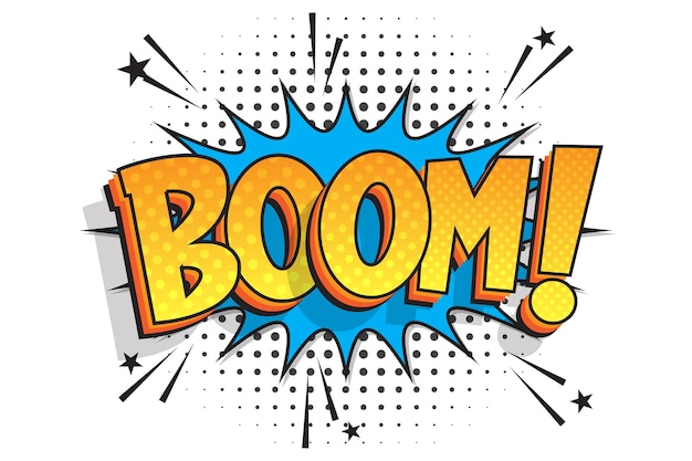 OMG comic text effect modern comic text comic explosion design