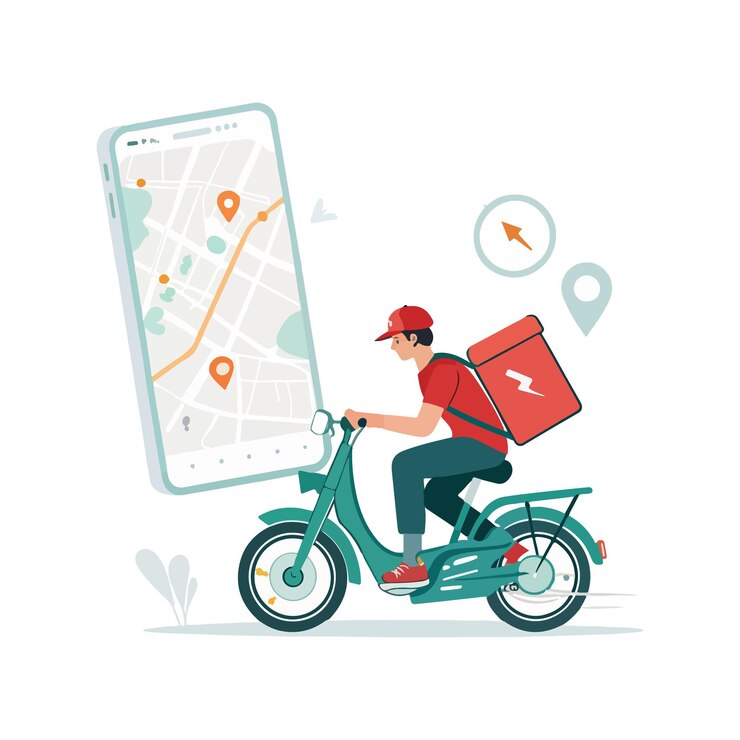 Vector on the way concept vector illustration