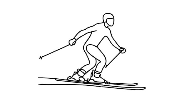 One continuous line drawing of isolated vector object maple leaf