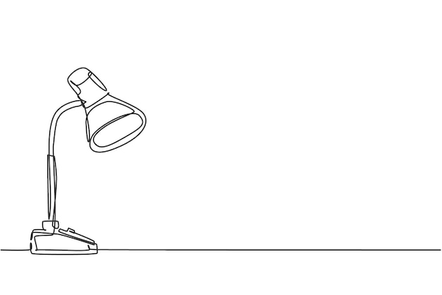 One single line drawing desk lamp for home appliance Electricity table lamp for furniture interior