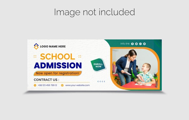 Online admission banner