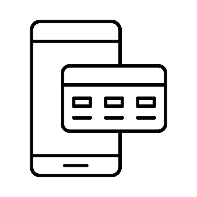 Online Cash Payment Line Illustration
