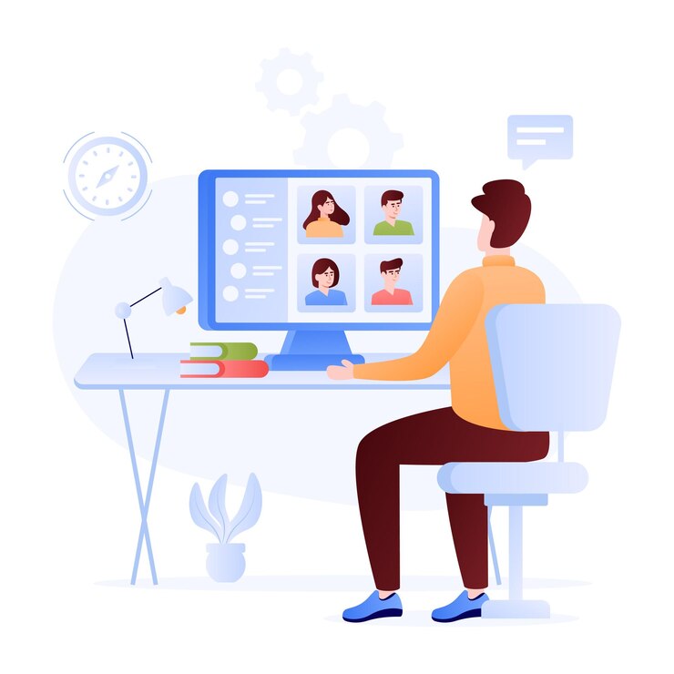 Vector online conversion flat illustration in vector format