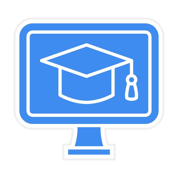 online course icon vector image can be used for productivity