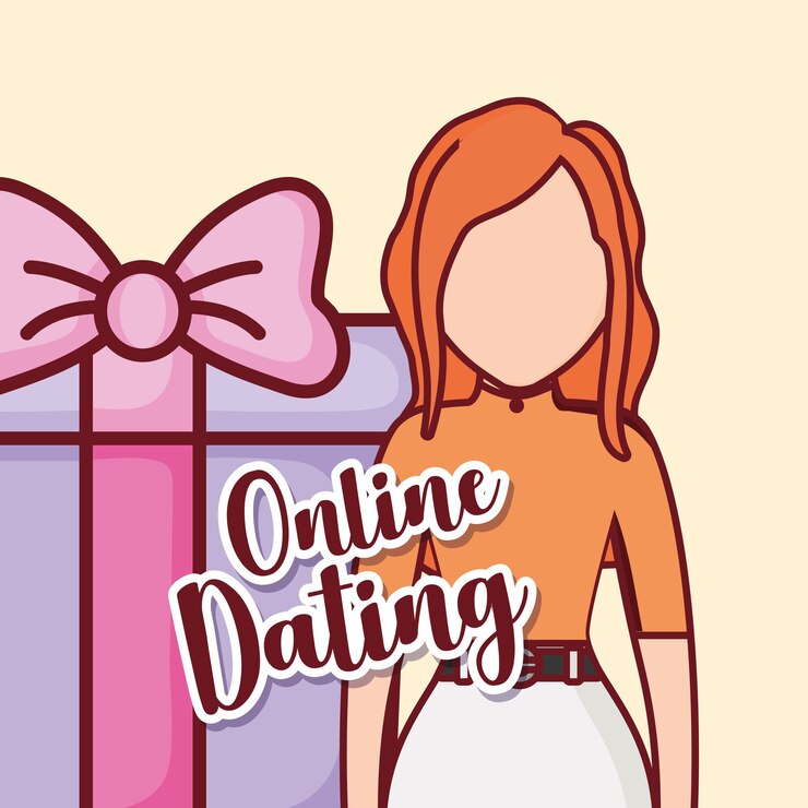 Vector online dating design