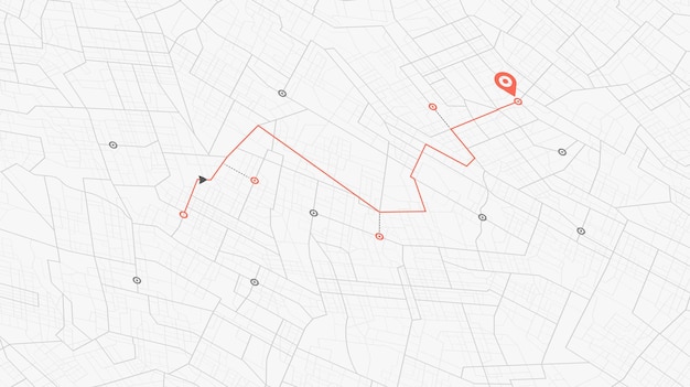 Online digital service for vehicle with location search navigation to poi generic city map with