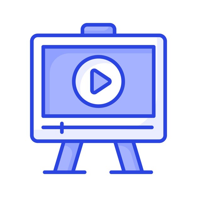 Online movie vector design ready to use in websites and mobile apps