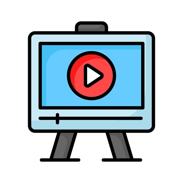 Online movie vector design ready to use in websites and mobile apps