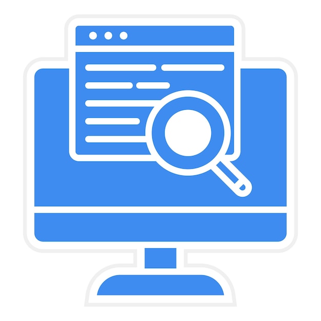 online search icon vector image can be used for coding and development