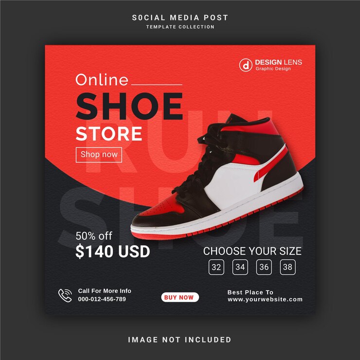 Online Shoe Store Social Media Post Template