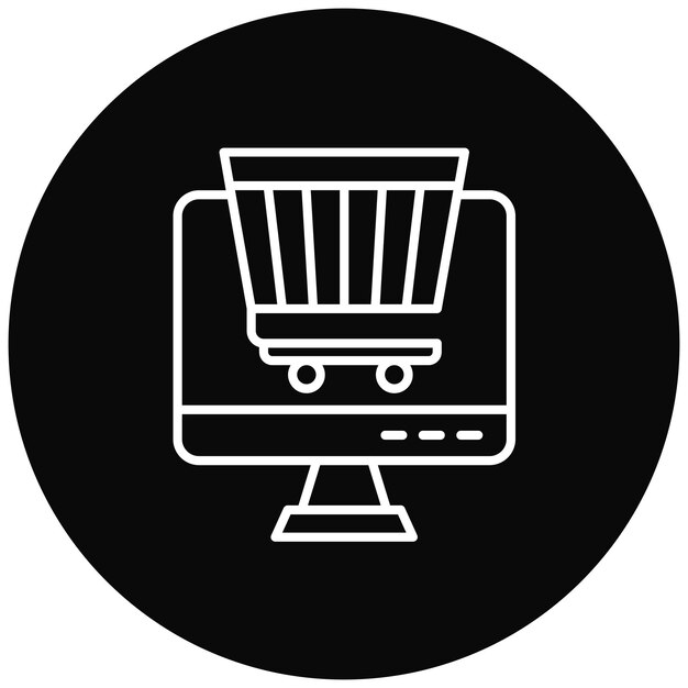 Online Shopping icon vector image Can be used for Shopping and Ecommerce
