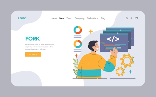 Open source web banner or landing page software with code available for use modification and