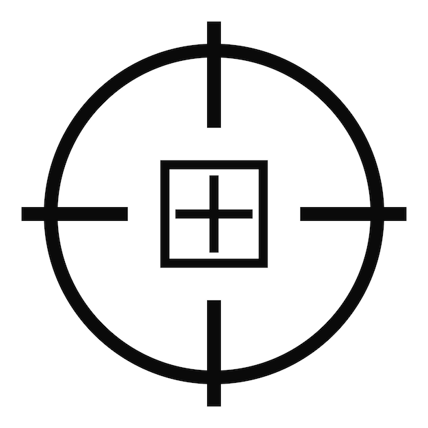 optical mission icon simple illustration of optical mission vector icon for web