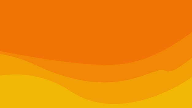 Orange Abstract Wavy Background Vector